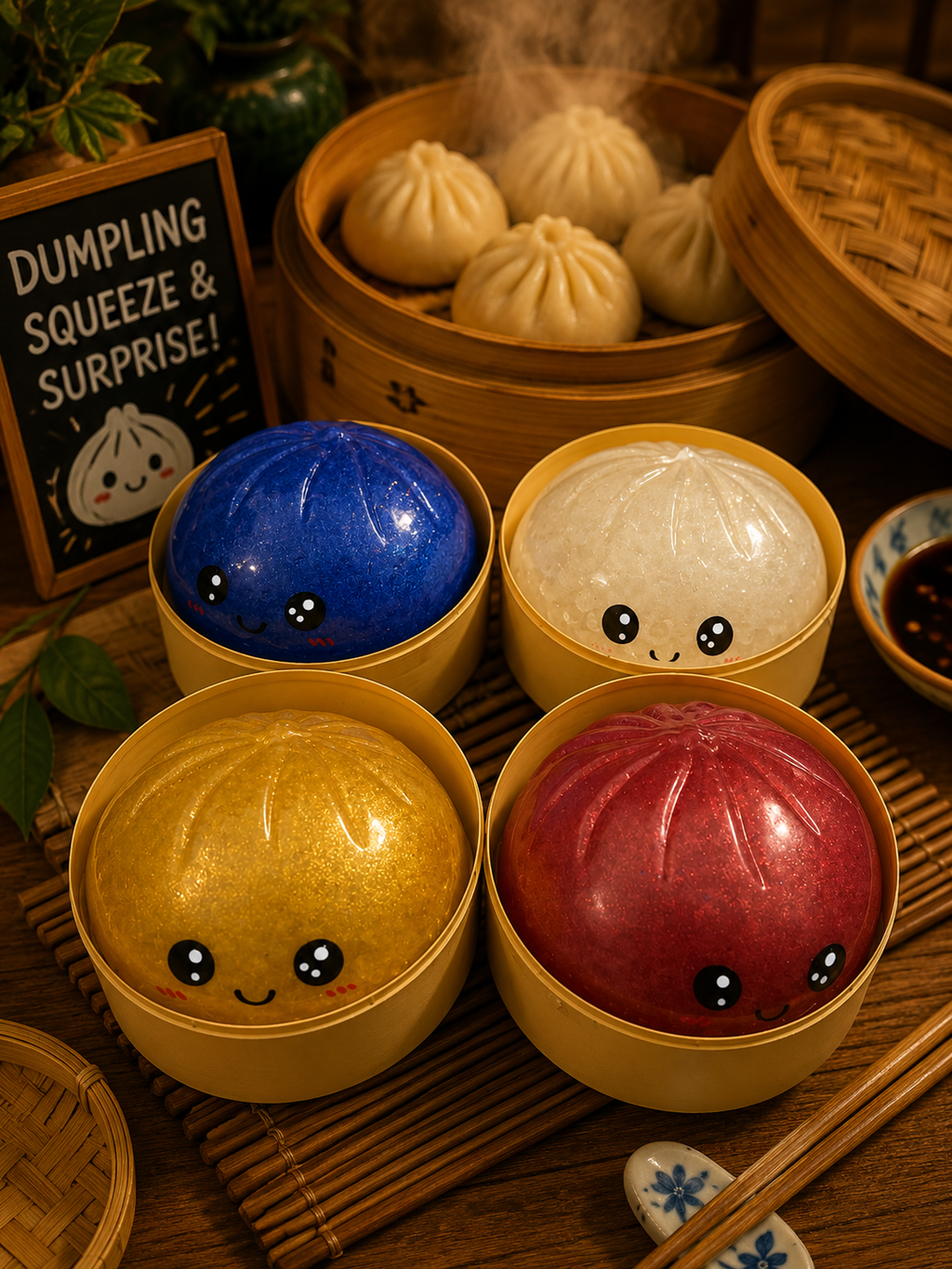 Rainbow Mystery Glitter Dumpling Squishy Edition Big Size Random 1 (Pack Of 1)