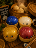 Rainbow Mystery Glitter Dumpling Squishy Edition Big Size Random 1 (Pack Of 1)