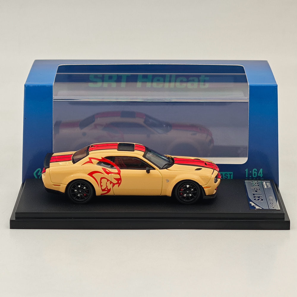 Stance Hunters 1:64 Scale Dodge SRT Hellcat Desert Yellow Limited Edition 1 Of 499
