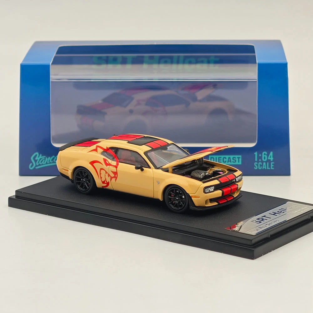 Stance Hunters 1:64 Scale Dodge SRT Hellcat Desert Yellow Limited Edition 1 Of 499