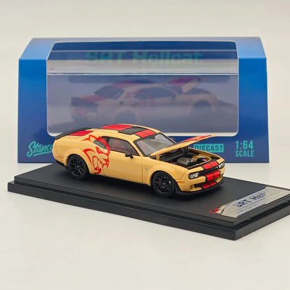 Stance Hunters 1:64 Scale Dodge SRT Hellcat Desert Yellow Limited Edition 1 Of 499