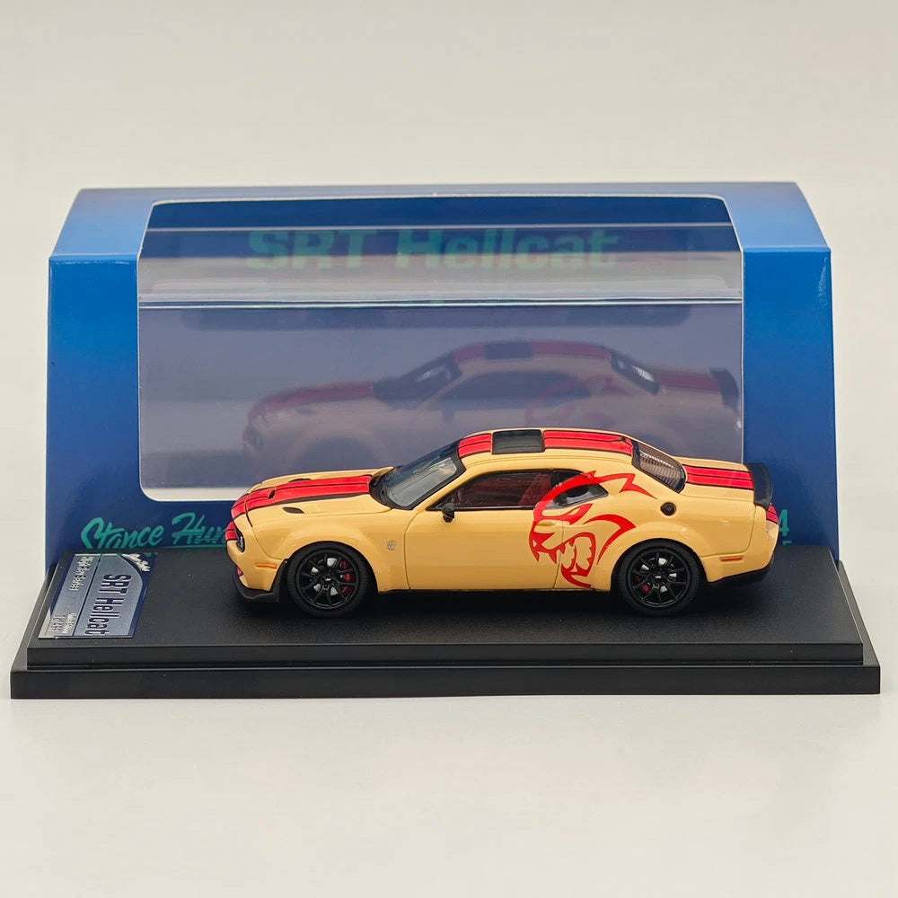 Stance Hunters 1:64 Scale Dodge SRT Hellcat Desert Yellow Limited Edition 1 Of 499
