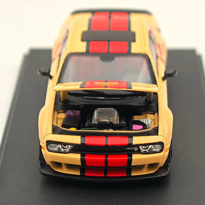Stance Hunters 1:64 Scale Dodge SRT Hellcat Desert Yellow Limited Edition 1 Of 499