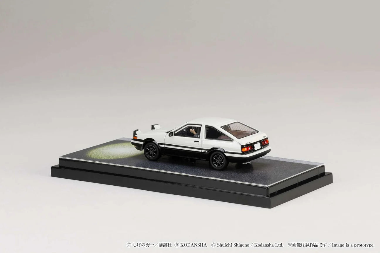 1/64 Scale Toyota SPRINTER TRUENO GT APEX AE86 / INITIAL D VS Takeshi Nakazato With Takumi Fujiwara Figure