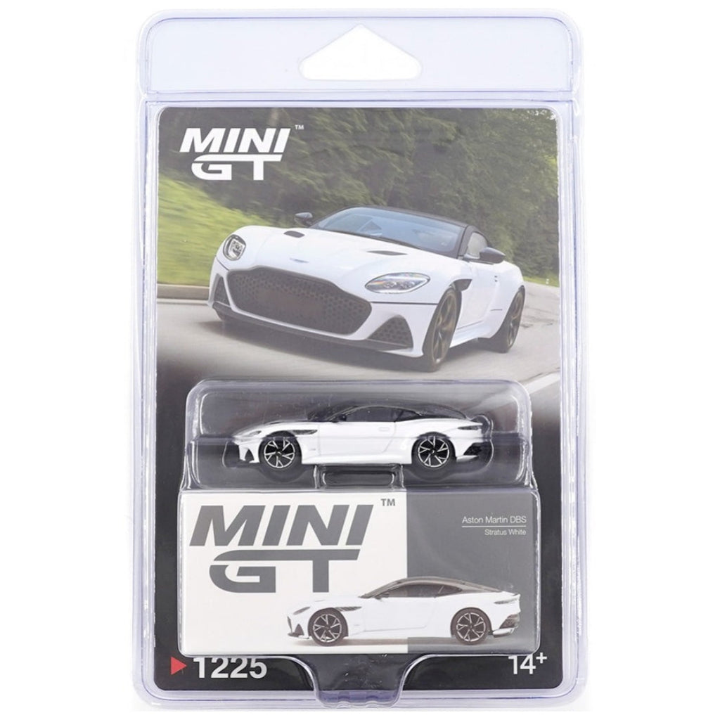 MINI GT Aston Martin DBS Stratus White Blister