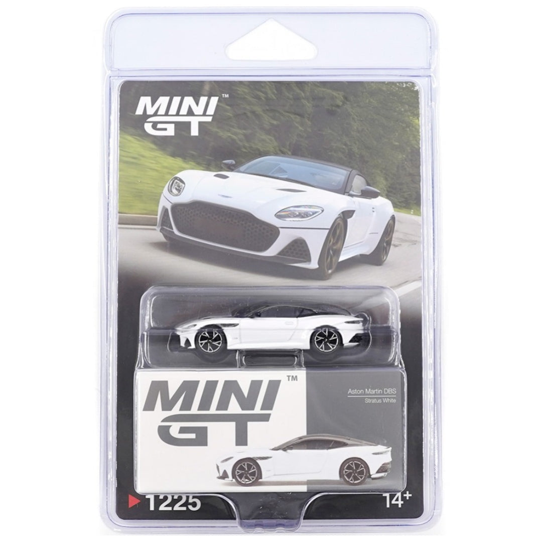 MINI GT Aston Martin DBS Stratus White Blister