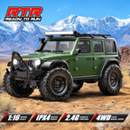 HB R1601 RC Crawler 1/16 Rc Car 4WD RTR 2.4g Remote Control Off-Road (Green)
