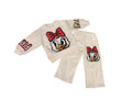 Girls Daisy Duck Fleece Long Sleeve Sweatshirt and Sweatpants Set