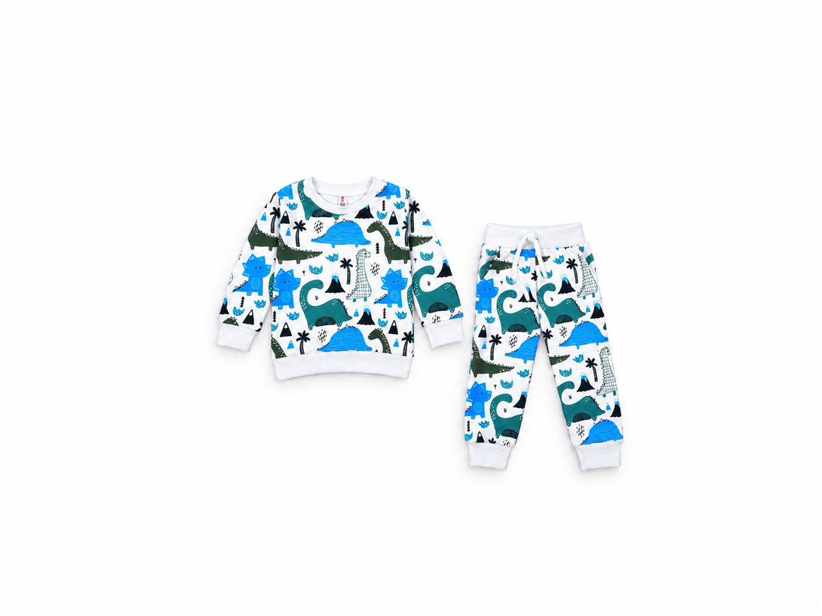 Toddler Dinosaur Print Sweatshirt & Pants Set