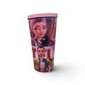 K-Pop 700ml Stainless Steel Tumbler Sipper Water Bottle With Straw