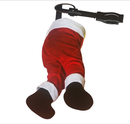 Animated Santa's Kicking Legs Christmas Decoration