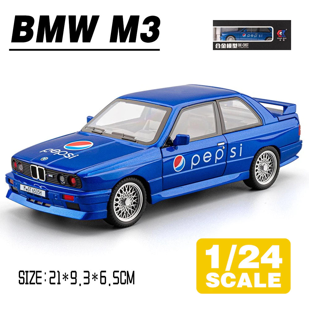 Cocoland Toys 1:24 BMW M3 Coke Edition diecast model car blue collector packaging image