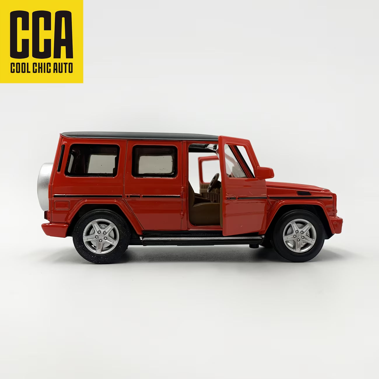 Mercedes-Benz G350 Red SUV Diecast Model Side View Cocoland Toys