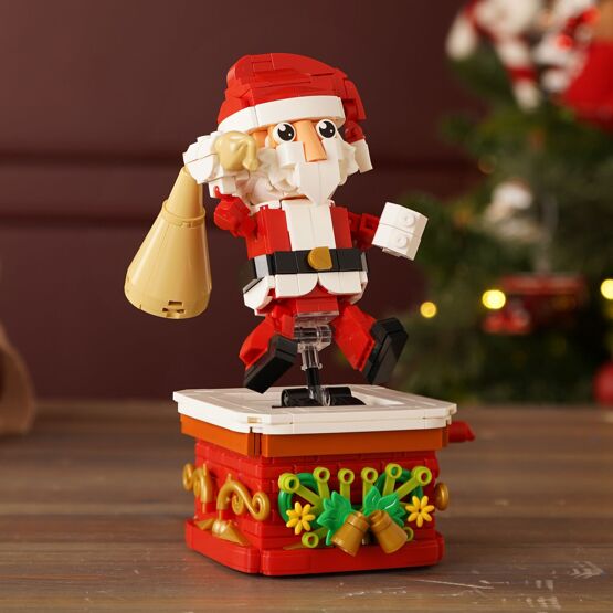 Swing Santa Claus Building Set - 404pcs Moving Christmas Decor with Joystick (11148)