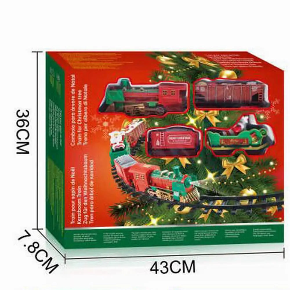 Christmas Claus Sleigh Train Electric Xmas Rail Train Toys