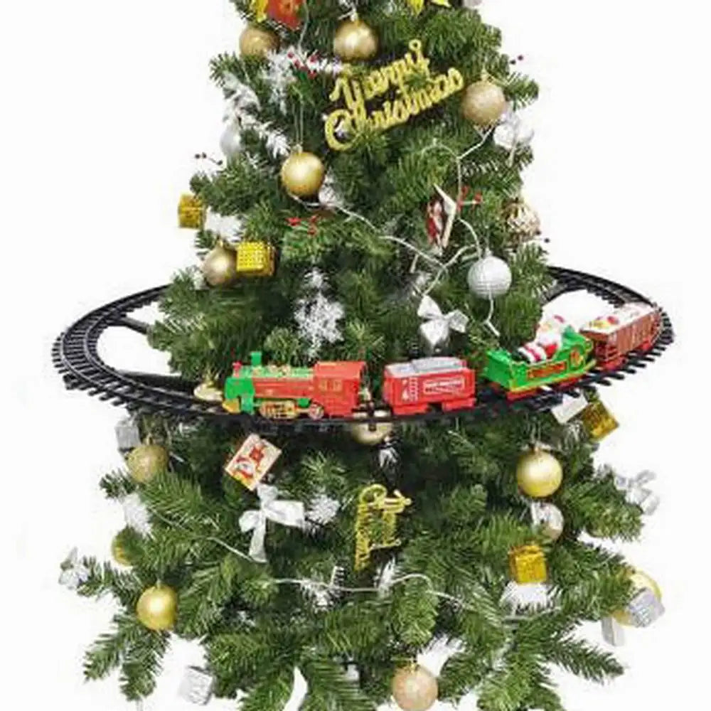 Christmas Claus Sleigh Train Electric Xmas Rail Train Toys