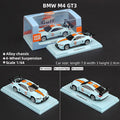 CCA BMW M4 GT3 Gulf with Acrylic Case 1:64 Scale Diecast Model Car Cocoland Toys