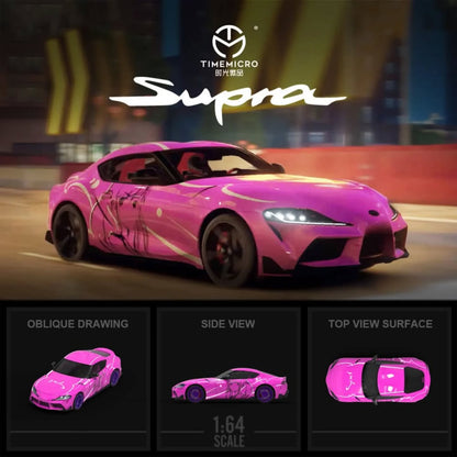 TimeMicro 1:64 Toyota A90 Pink Girl Livery