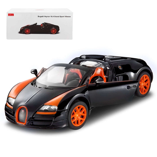 Rastar 43900o 1/18 Bugatti Veyron 16.4 Grand Sport Vitesse 2014 Model Car Black