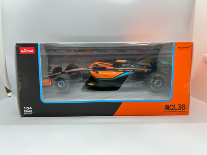 Rastar 1/24 Scale 56800 - MCL36 2022 Emilia Romagna GP - Orange/Blue/Black