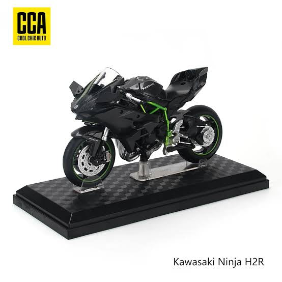 Kawasaki Ninja H2R Black and Green Superbike Collectible Cocoland Toys