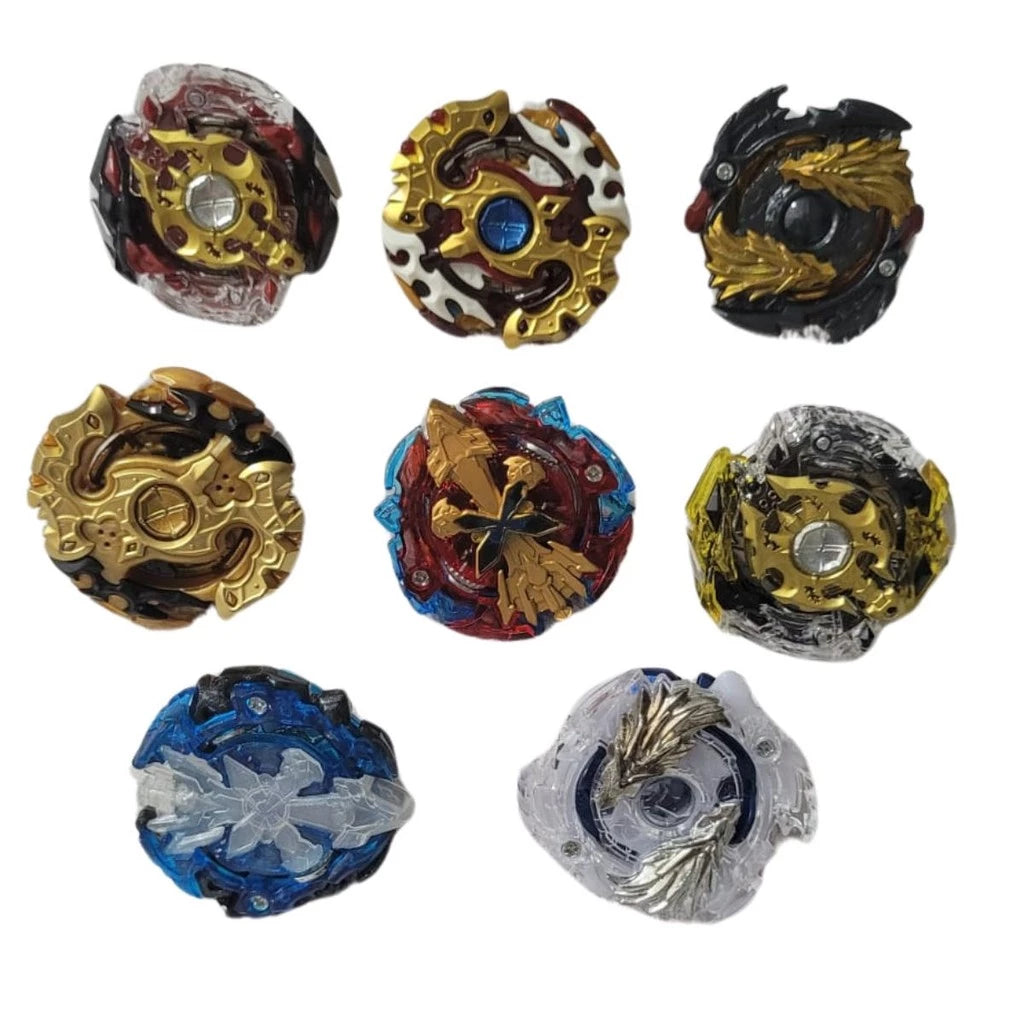 Beyblade game set with a launch handle and portable box