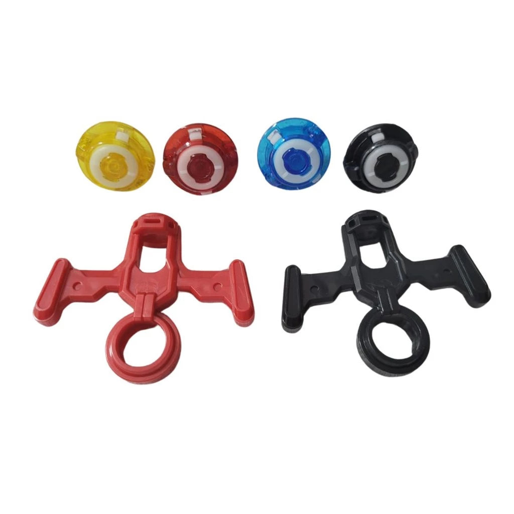 Beyblade game set with a launch handle and portable box