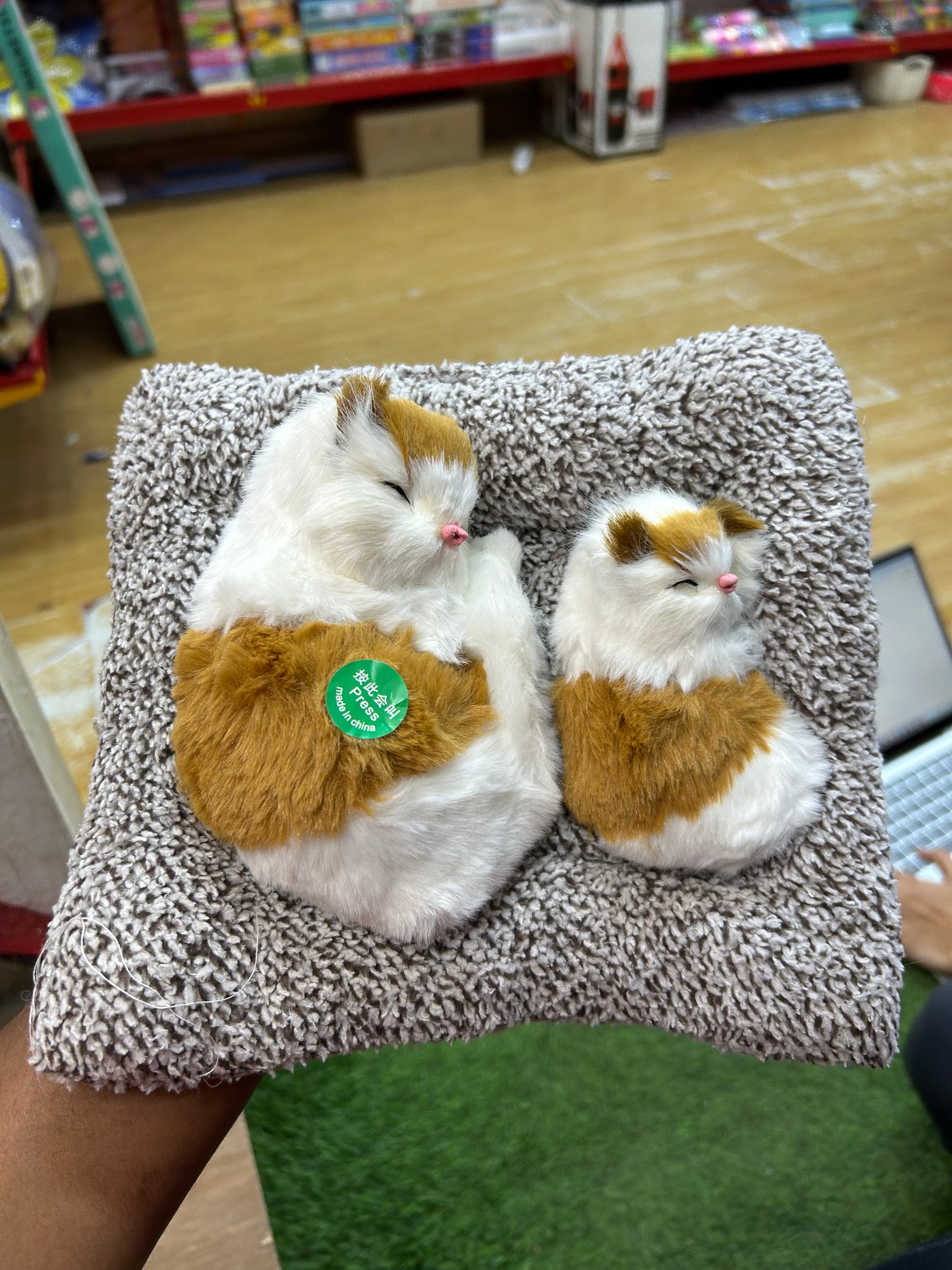 Sleeping Cat Plush Toy