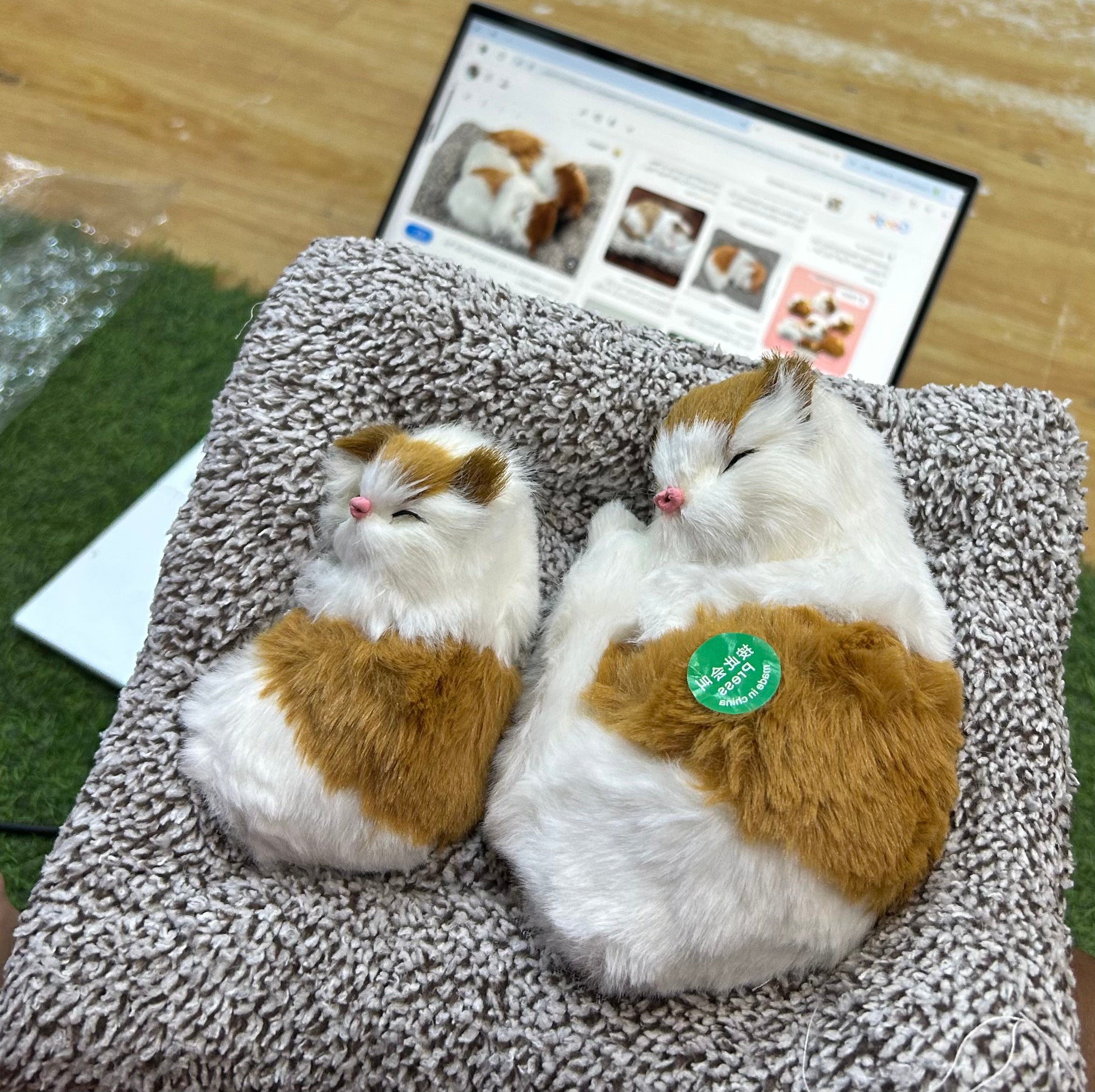 Sleeping Cat Plush Toy