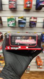 Burago 1/64 1959 Cadillac Eldorado Biarritz Pink