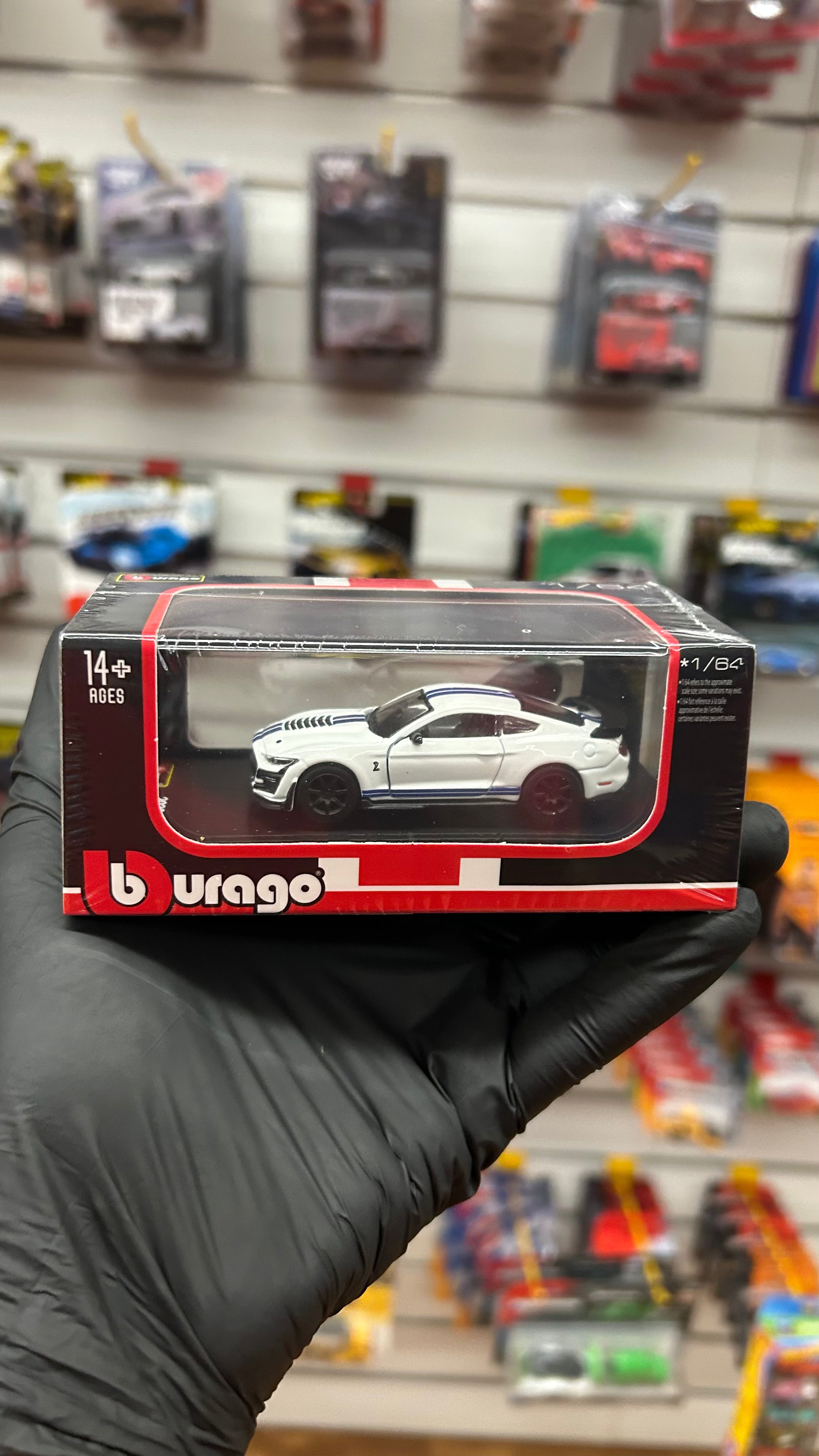 Burago 1/64 2020 Shelby Mustang GT500 White
