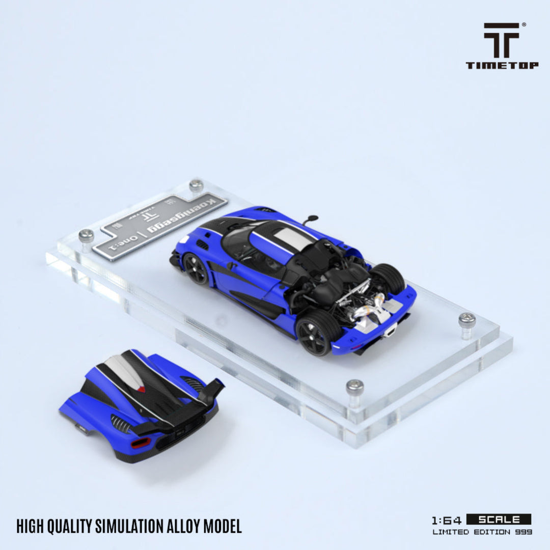 TIME TOP 1:64 KOENIGSEGG AGERA ONE1 BLUE