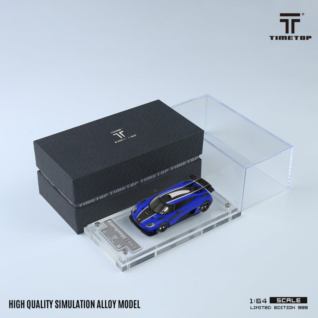 TIME TOP 1:64 KOENIGSEGG AGERA ONE1 BLUE