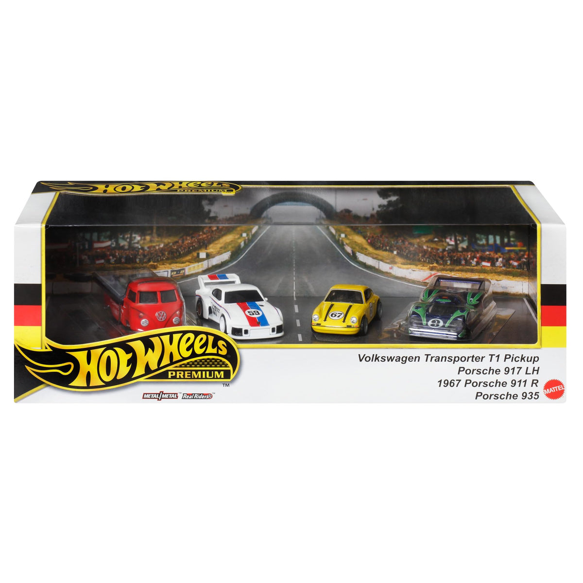 Mattel Hot Wheels HRT54 Premium Collector Set - Porsche Renschport [4 Mini Cars