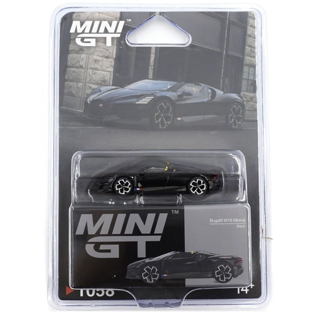 Mini GT Blister #1058: Bugatti W16 Mistral Black