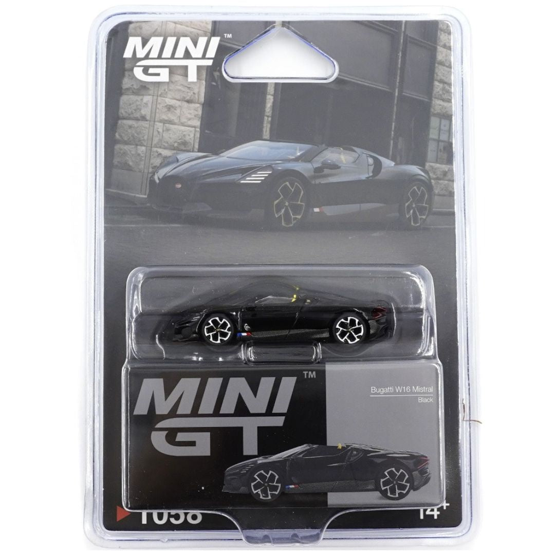 Mini GT Blister #1058: Bugatti W16 Mistral Black