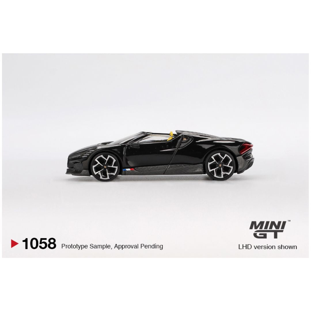 Mini GT Blister #1058: Bugatti W16 Mistral Black