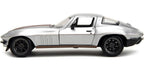 1966 Chevrolet Corvette - Silver with Bronze Stripes - Bigtime Muscle - Jada 1/24 - 34208