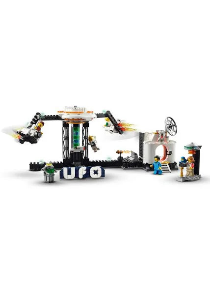 LEGO Creator Space Roller Coaster 31142 Building Toy Set for Ages 9+; A Roller Coaster, Drop Tower and Carousel