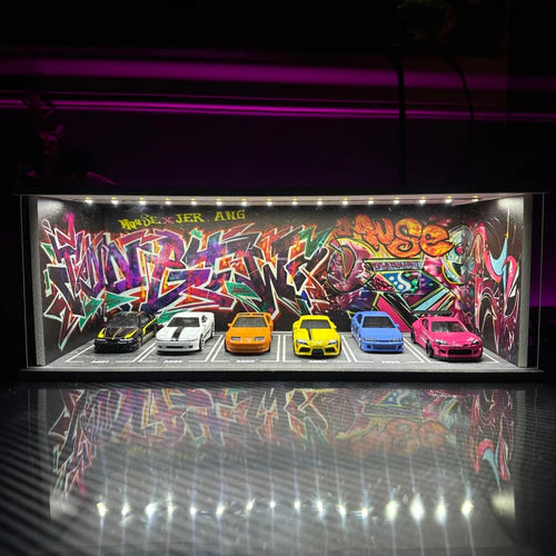 Cocoland Toys limited edition graffiti garage diorama display