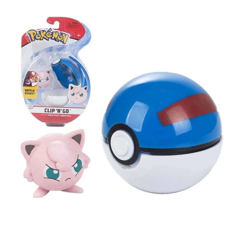 Pokémon Clip 'N' Go Jigglypuff with Great Ball set