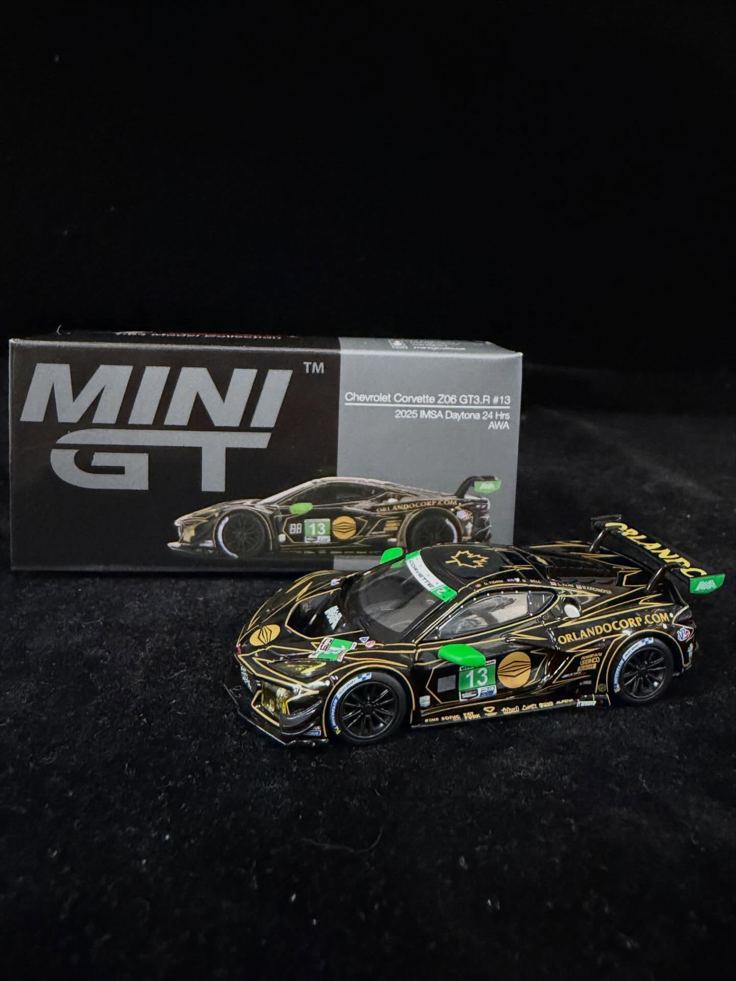 MINI GT Chevrolet Corvette Z06 GT3.R #13 AWA Daytona 2025 Cocoland Toys