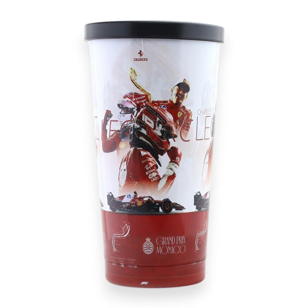 Charles Leclerc Monaco Grand Prix F1 Inspired Premium Tumbler Cup with Lid (500ml)