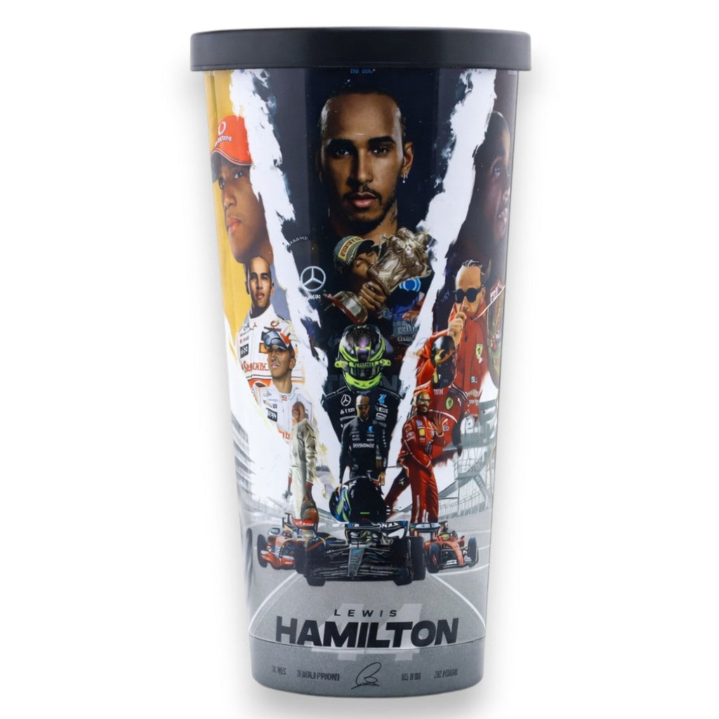 Lewis Hamilton F1 Racing Tribute Tumbler Cup with Lid 500ml – Formula 1