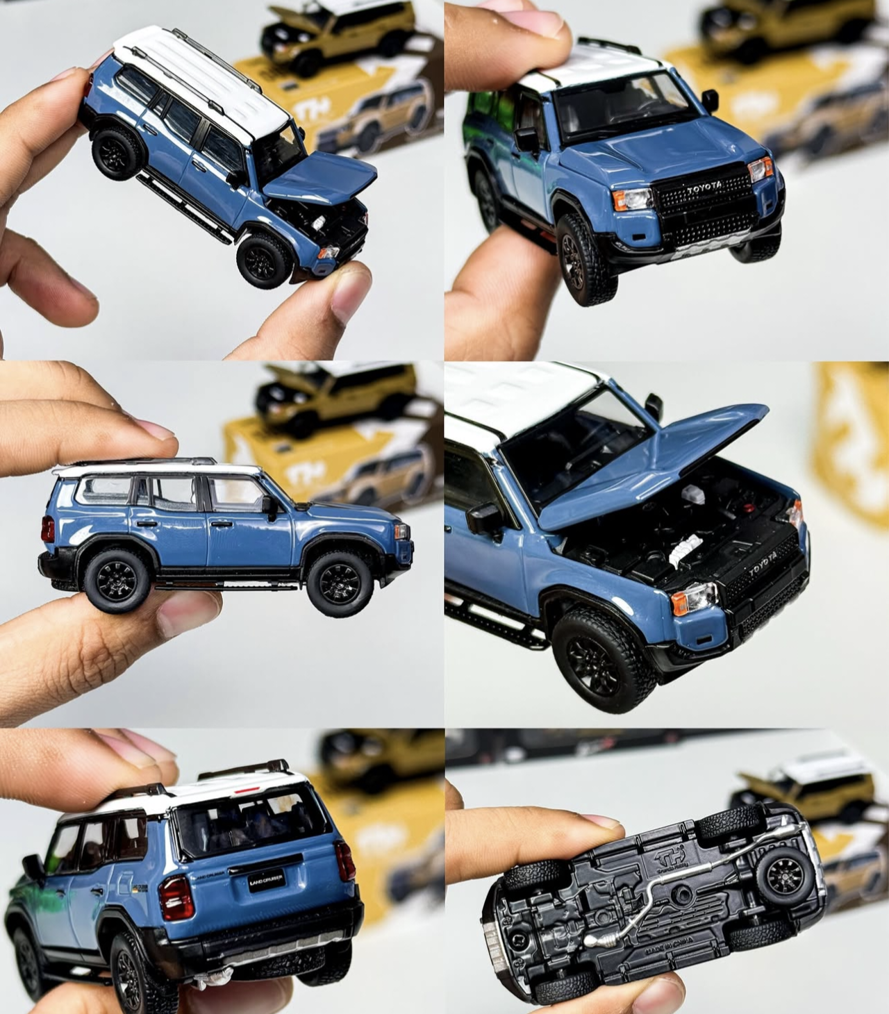 Trends Hobby 1/64 Toyota Land Cruiser Heritage Blue