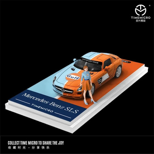 Timemicro Mercedes- Benz SLS AMG 1:64 Scale With Figure