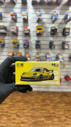 Pop Race 1:64 Scale Porche RWB 997 Yellow