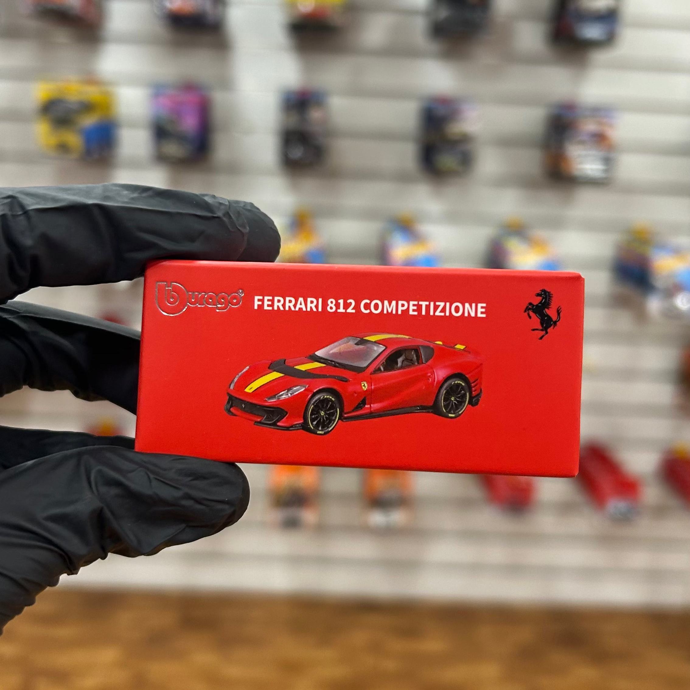 Bburago Ferrari 812 Competizione diecast model retail box packaging Cocoland Toys
