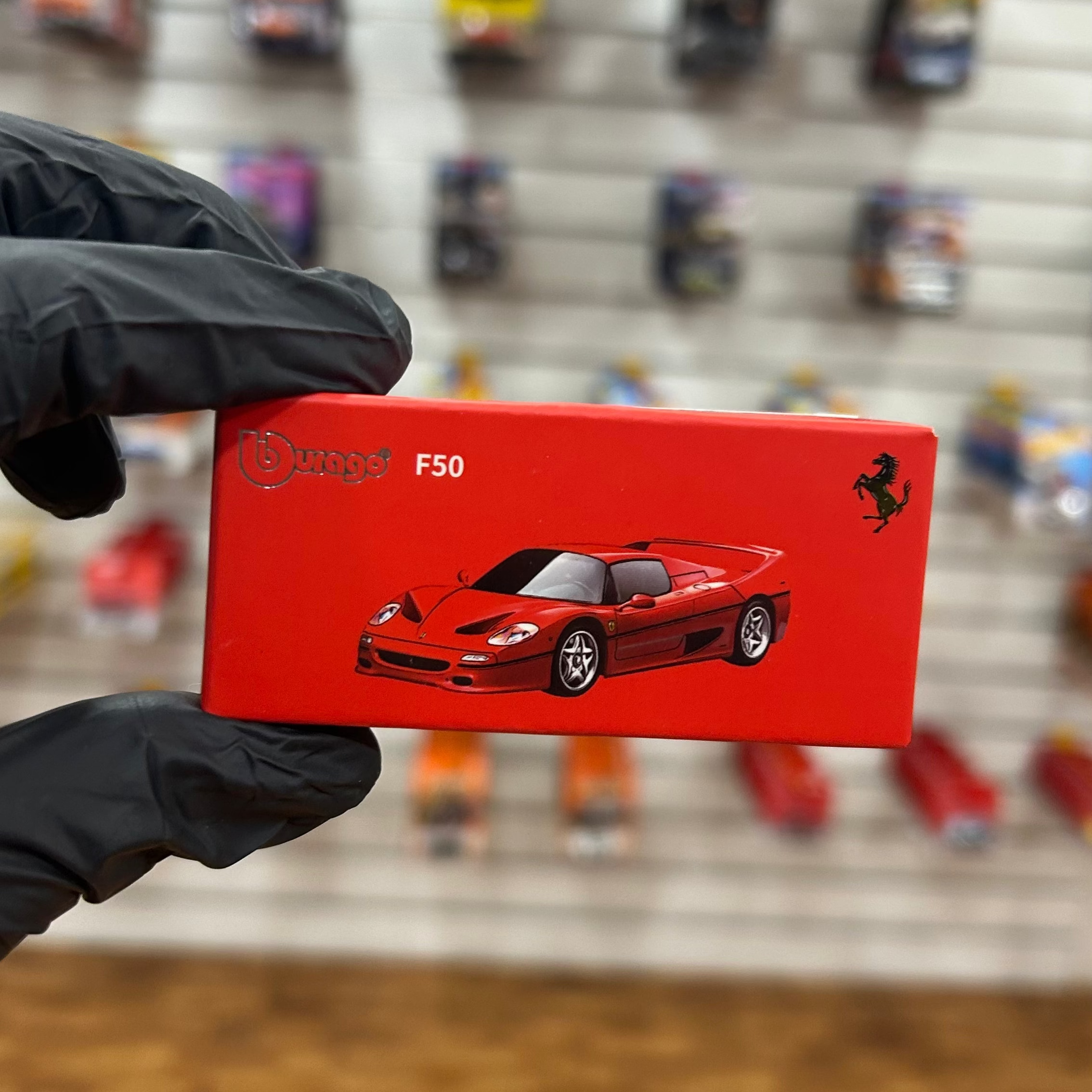 Bburago Ferrari F50 scale model in Ferrari red finish Cocoland Toys