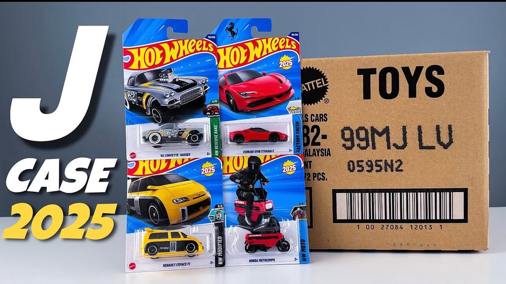 Cocoland Toyz Hot Wheels 2025 J Case factory sealed case with featured mainline cars